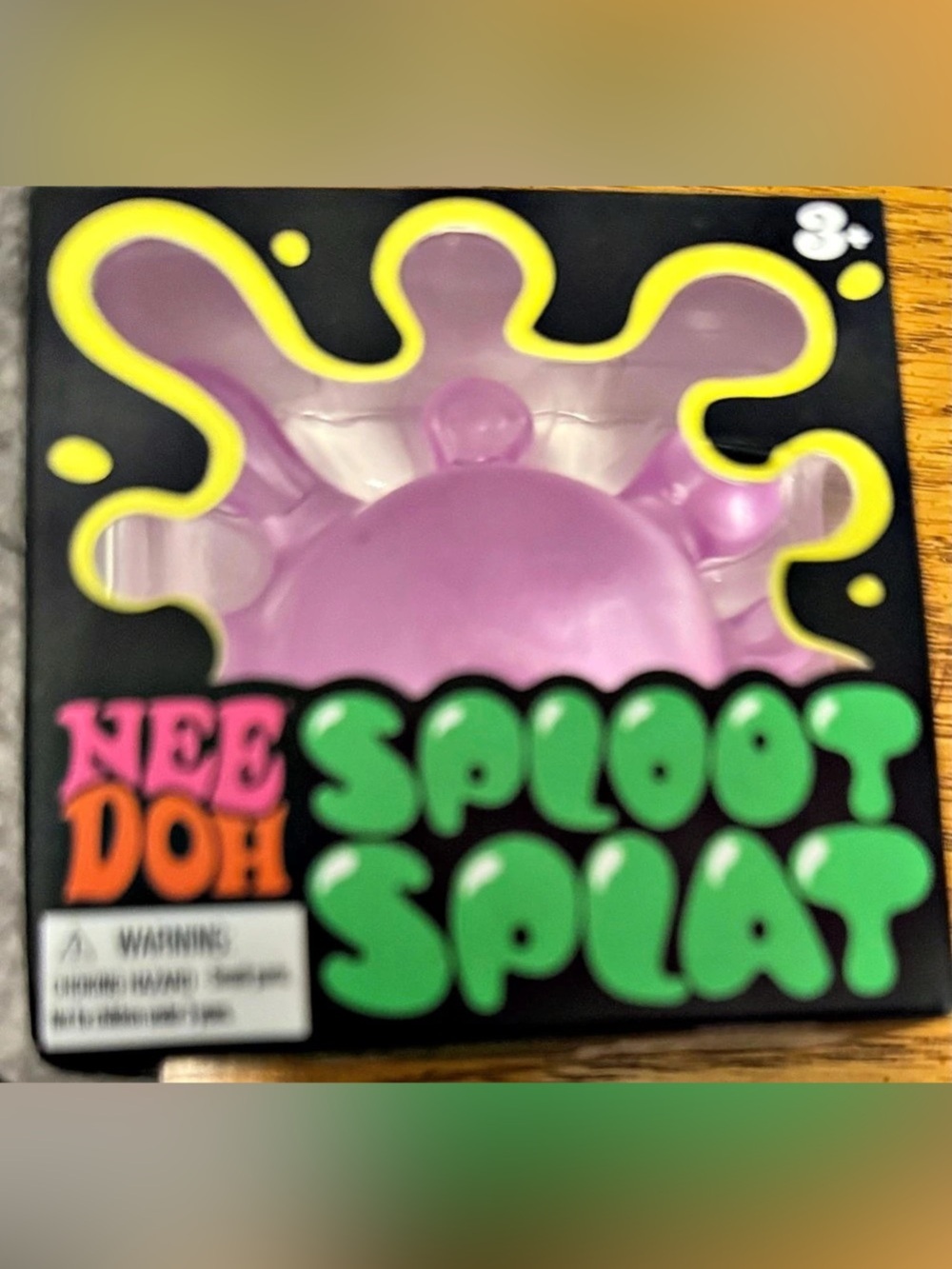 Schylling NeeDoh Sploot Splat Sensory Fidget Toy Purple & Green